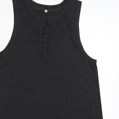 Womens UK Size XL Preworn Grey Basic Tank