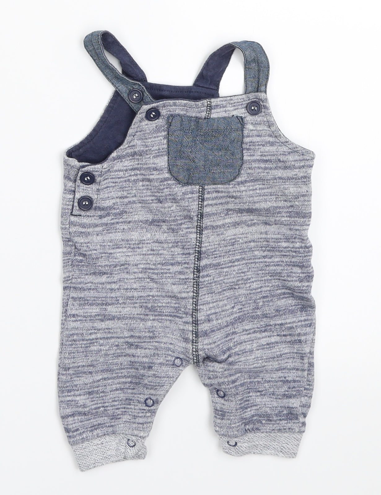 TU Boys Blue   Dungaree One-Piece Size 0-3 Months