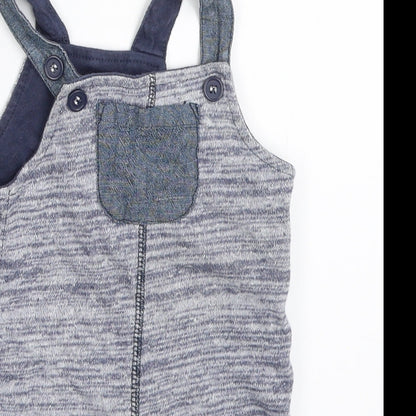 TU Boys Blue   Dungaree One-Piece Size 0-3 Months