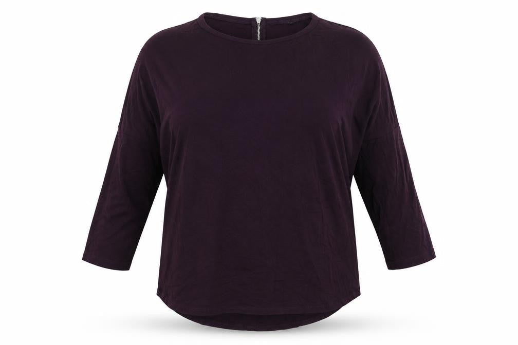 Womens UK Size 12 Select Purple Basic T-Shirt
