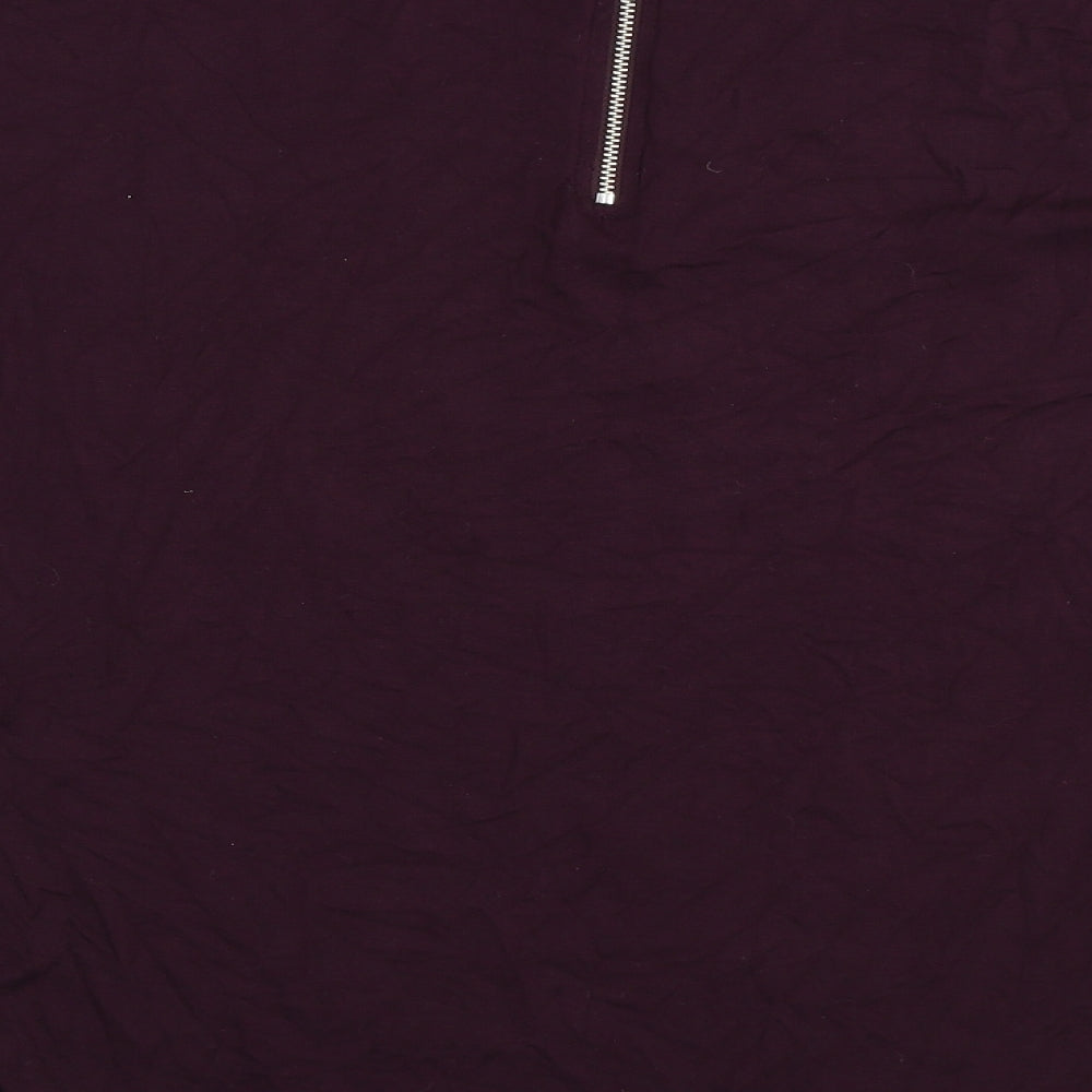 Womens UK Size 12 Select Purple Basic T-Shirt