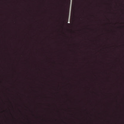 Womens UK Size 12 Select Purple Basic T-Shirt