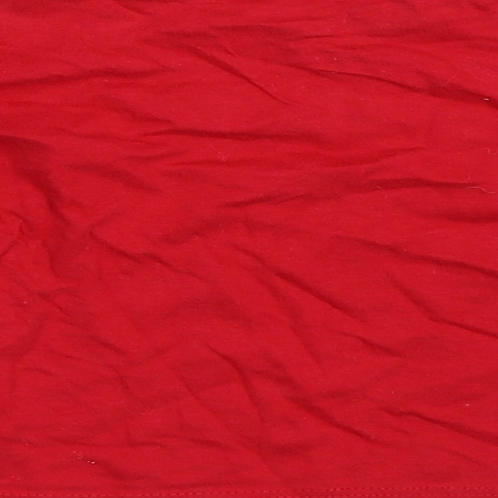 Primark Girls Red   Basic T-Shirt Size 12-18 Months  - christmas