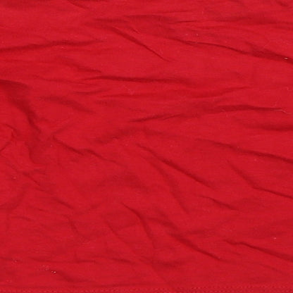 Primark Girls Red   Basic T-Shirt Size 12-18 Months  - christmas
