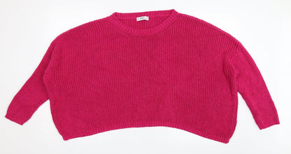 Zara Womens Pink   Pullover Jumper Size M