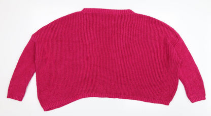 Zara Womens Pink   Pullover Jumper Size M