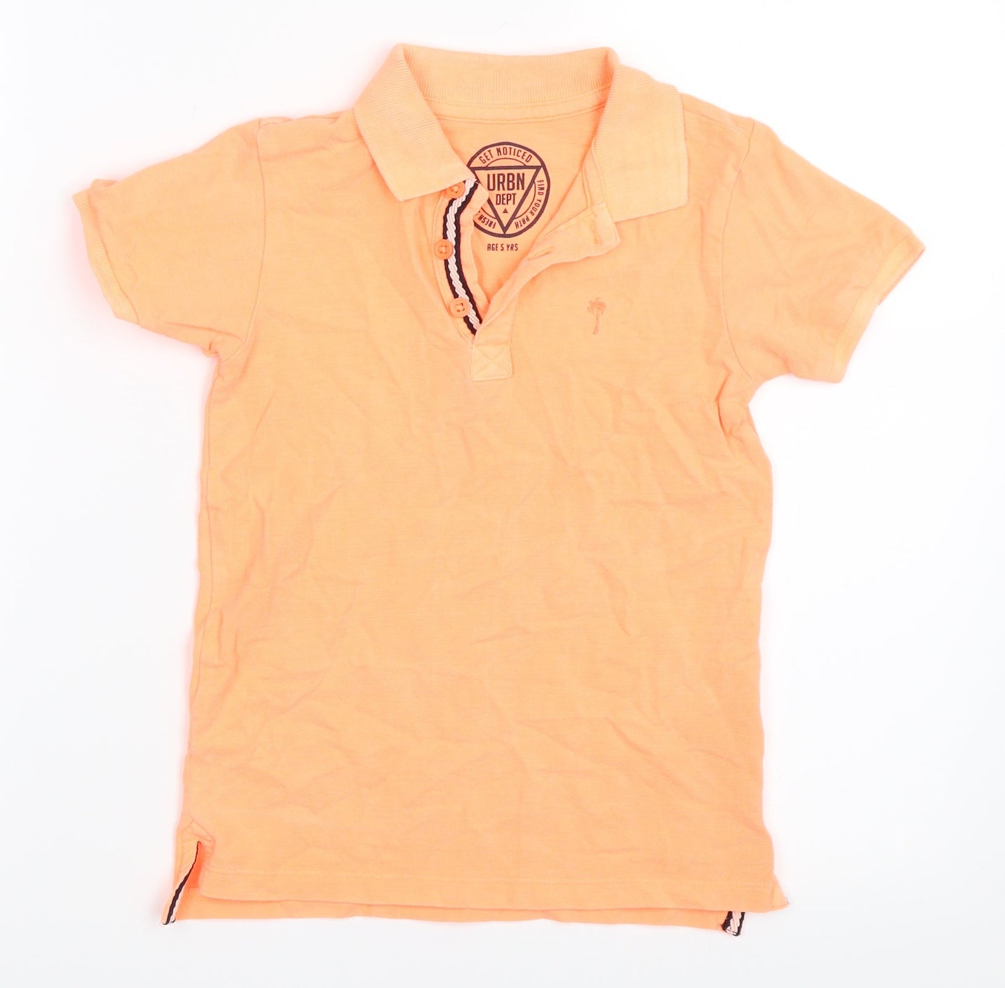 Matalan Boys Orange   Basic Polo Size 5 Years