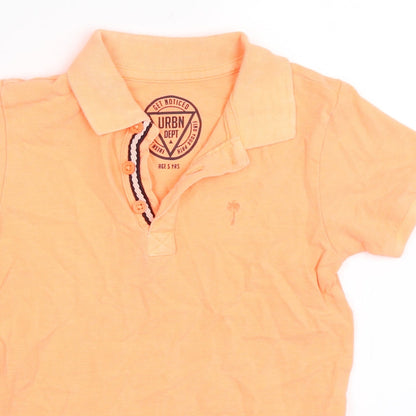 Matalan Boys Orange   Basic Polo Size 5 Years