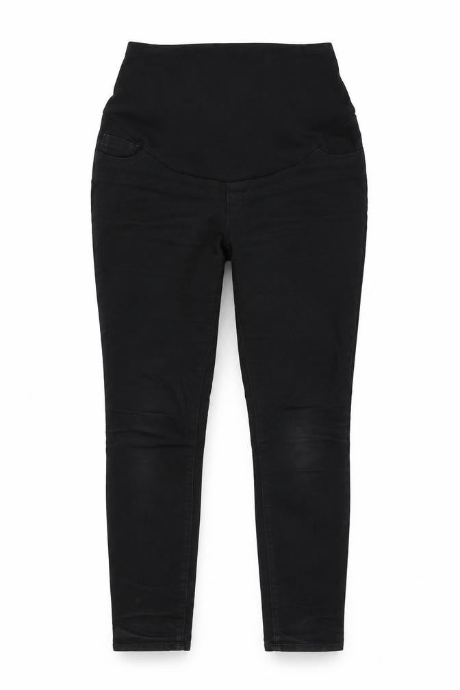 Front view of George women’s black denim skinny jeans, size UK 36, in, 29-inch leg
