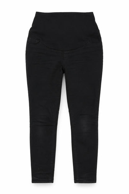 Front view of George women’s black denim skinny jeans, size UK 36, in, 29-inch leg
