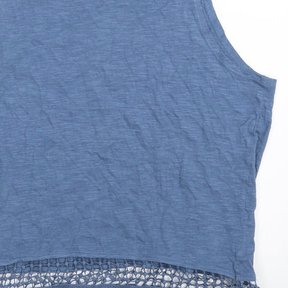 Womens UK Size 12 Atmosphere Blue Basic Tank