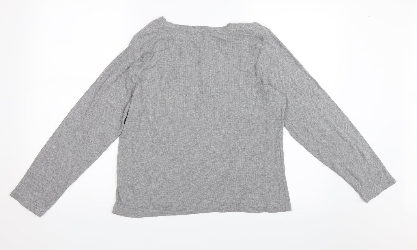 Womens UK Size 20 Atmosphere Grey Basic T-Shirt