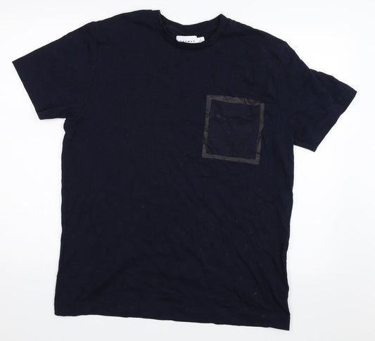 Topman Mens Blue    T-Shirt Size L