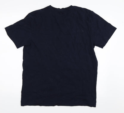 Topman Mens Blue    T-Shirt Size L