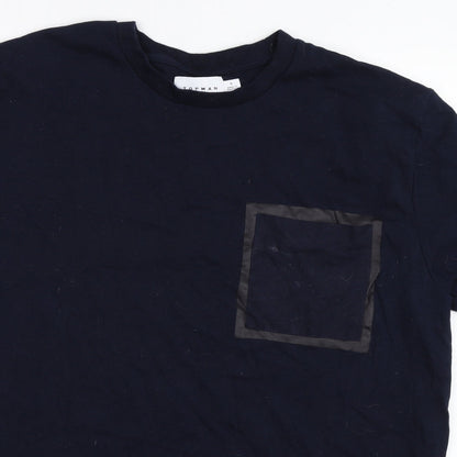 Topman Mens Blue    T-Shirt Size L