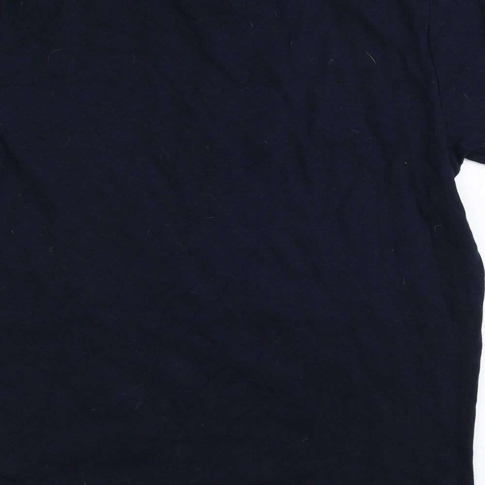 Topman Mens Blue    T-Shirt Size L