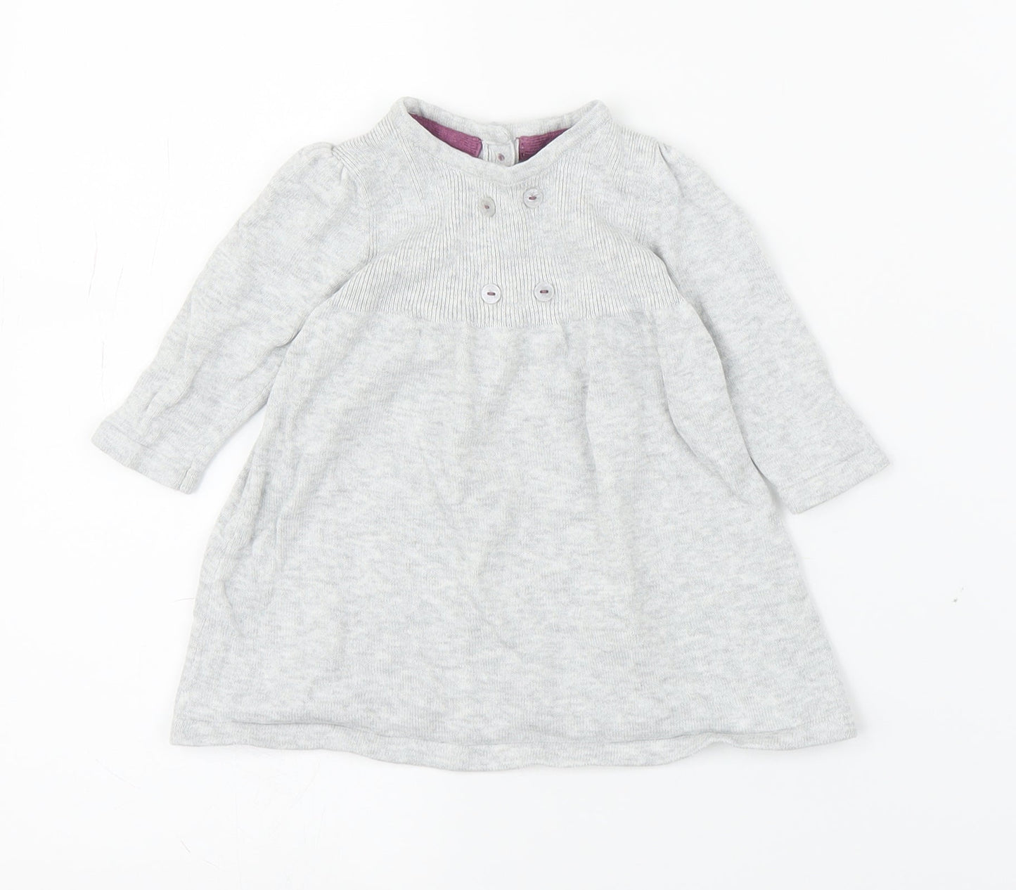 M&S Girls Grey   A-Line  Size 0-3 Months