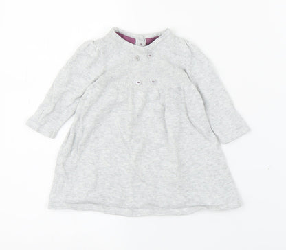 M&S Girls Grey   A-Line  Size 0-3 Months