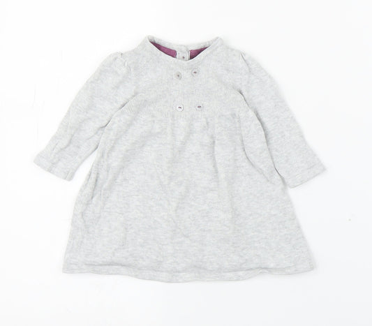 M&S Girls Grey   A-Line  Size 0-3 Months