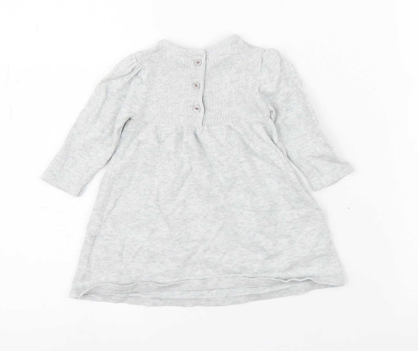 M&S Girls Grey   A-Line  Size 0-3 Months