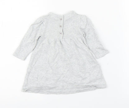 M&S Girls Grey   A-Line  Size 0-3 Months