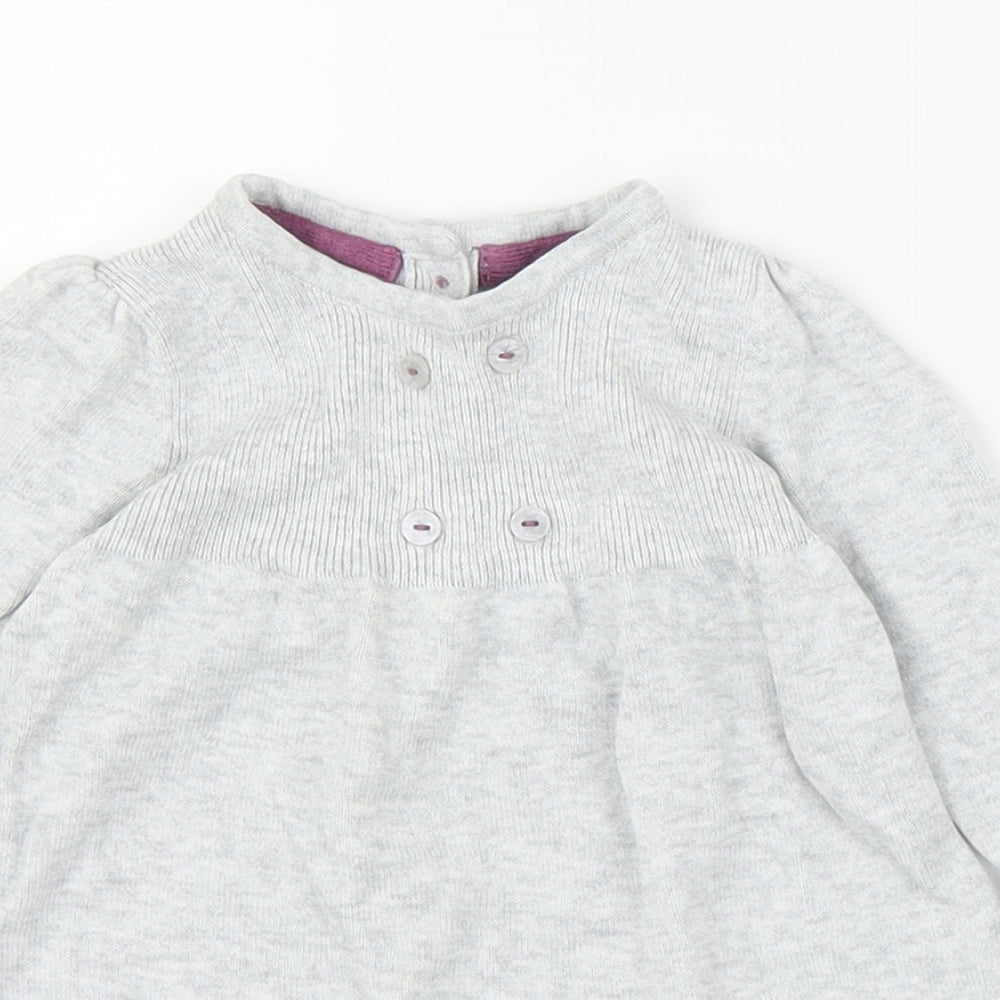 M&S Girls Grey   A-Line  Size 0-3 Months