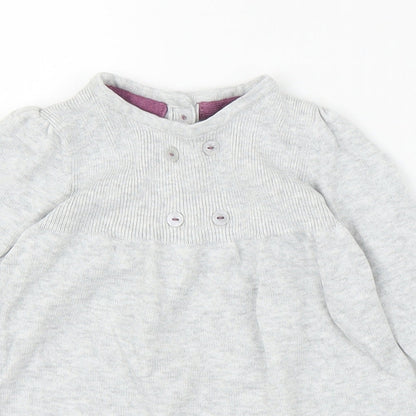 M&S Girls Grey   A-Line  Size 0-3 Months