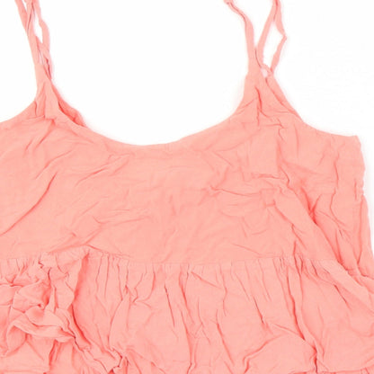 Womens UK Size 8 Topshop Pink Camisole Blouse