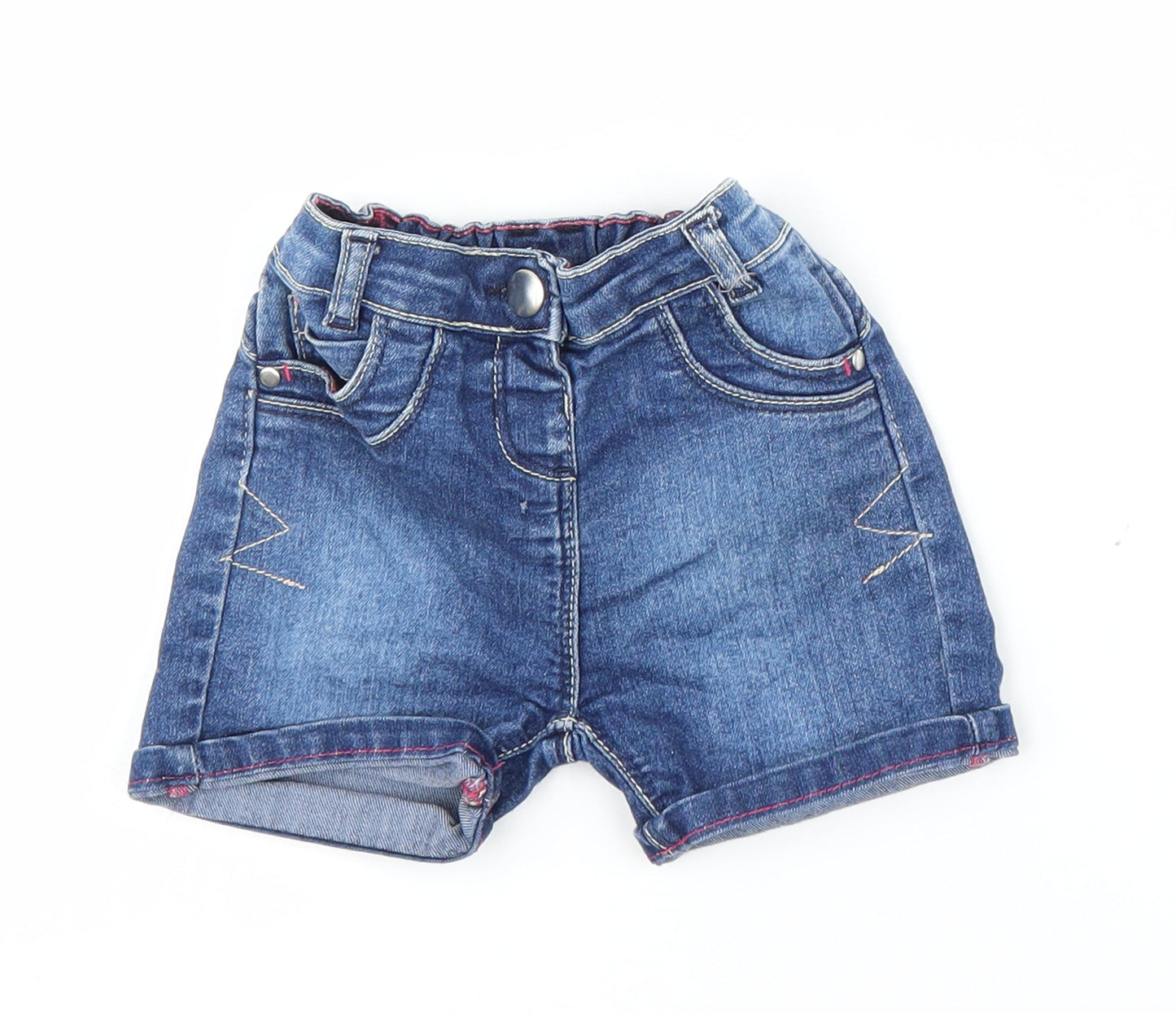 Matalan Girls Blue   Capri Trousers Size 12-18 Months  - Shorts