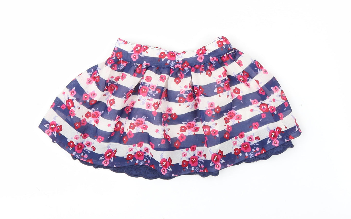 Matalan Girls Blue Floral  Tutu Skirt Size 6-9 Months