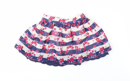 Matalan Girls Blue Floral  Tutu Skirt Size 6-9 Months