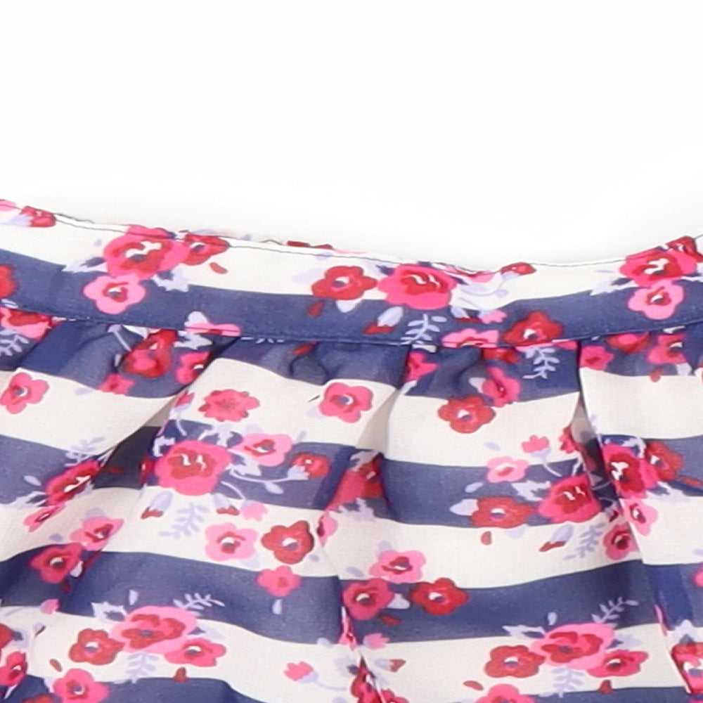 Matalan Girls Blue Floral  Tutu Skirt Size 6-9 Months