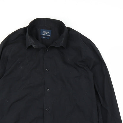 F&F Mens Black    Button-Up Size 15.5
