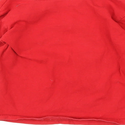 Kool Kids Boys Red Animal Print  Basic T-Shirt Size 9-12 Months  - Giraffe