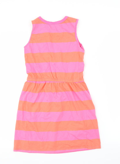 Gap Girls Pink Striped  A-Line  Size XL