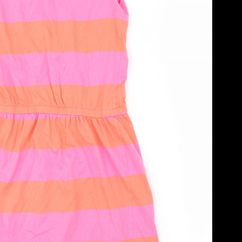 Gap Girls Pink Striped  A-Line  Size XL