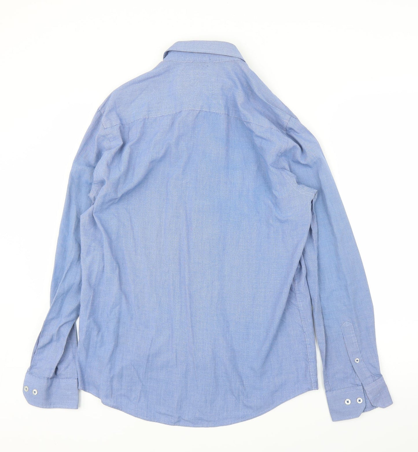 F&F Mens Blue    Button-Up Size 15.5