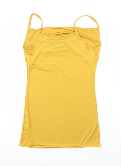 Charm Womens Yellow   Bodycon  Size S