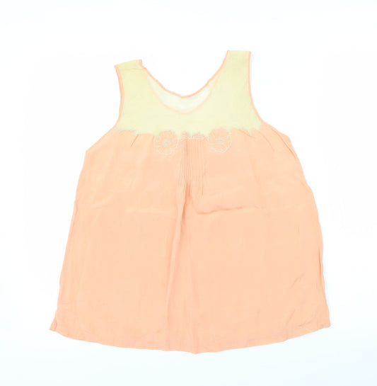 Womens UK Size M Preworn Pink Basic Blouse