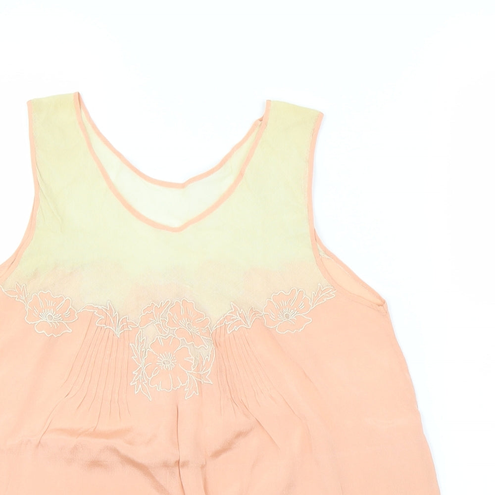 Womens UK Size M Preworn Pink Basic Blouse
