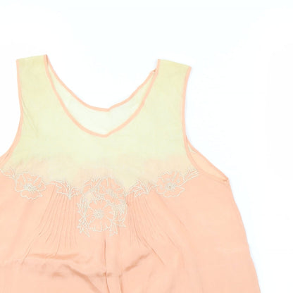 Womens UK Size M Preworn Pink Basic Blouse