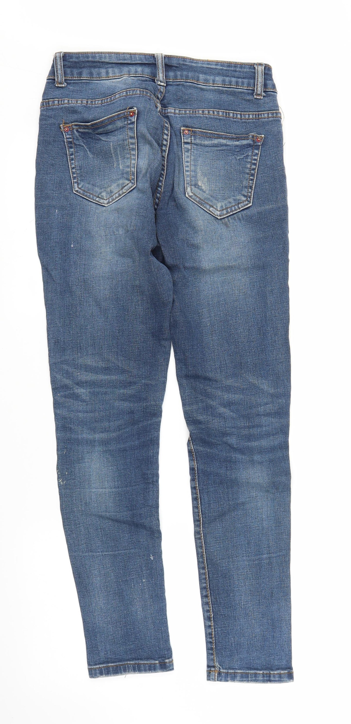 Tian Ge Jeans Womens Blue  Denim Straight Jeans Size S L28 in