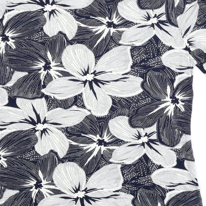 Saloos Womens Blue Floral  Basic T-Shirt Size 14