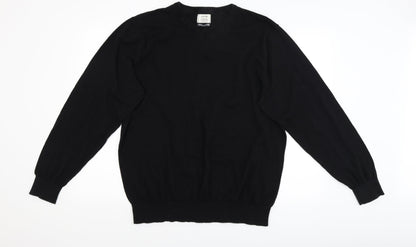 George Mens Black   Pullover Jumper Size 2XL