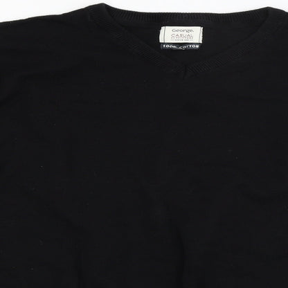George Mens Black   Pullover Jumper Size 2XL