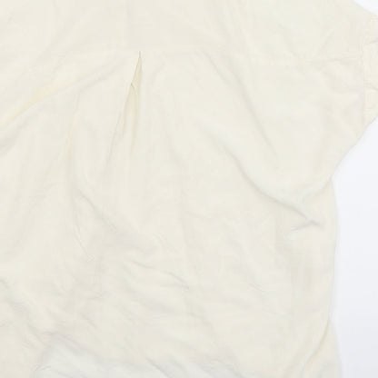 Womens UK Size L Preworn White Basic Blouse