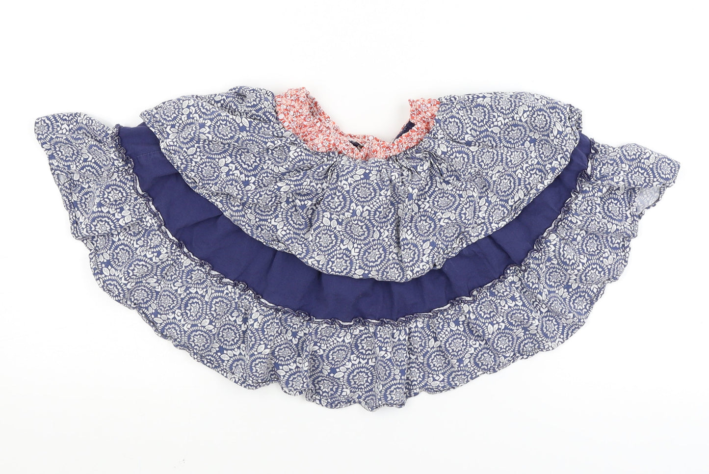 Mini B Girls Blue Geometric  Tutu Skirt Size 6-7 Years