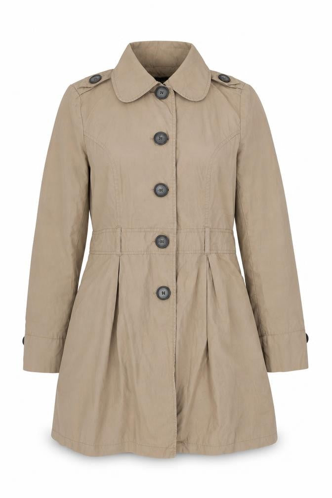 Papaya Womens Brown   Overcoat Coat Size 12