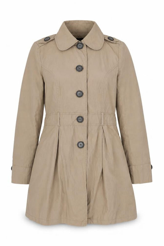Papaya Womens Brown   Overcoat Coat Size 12