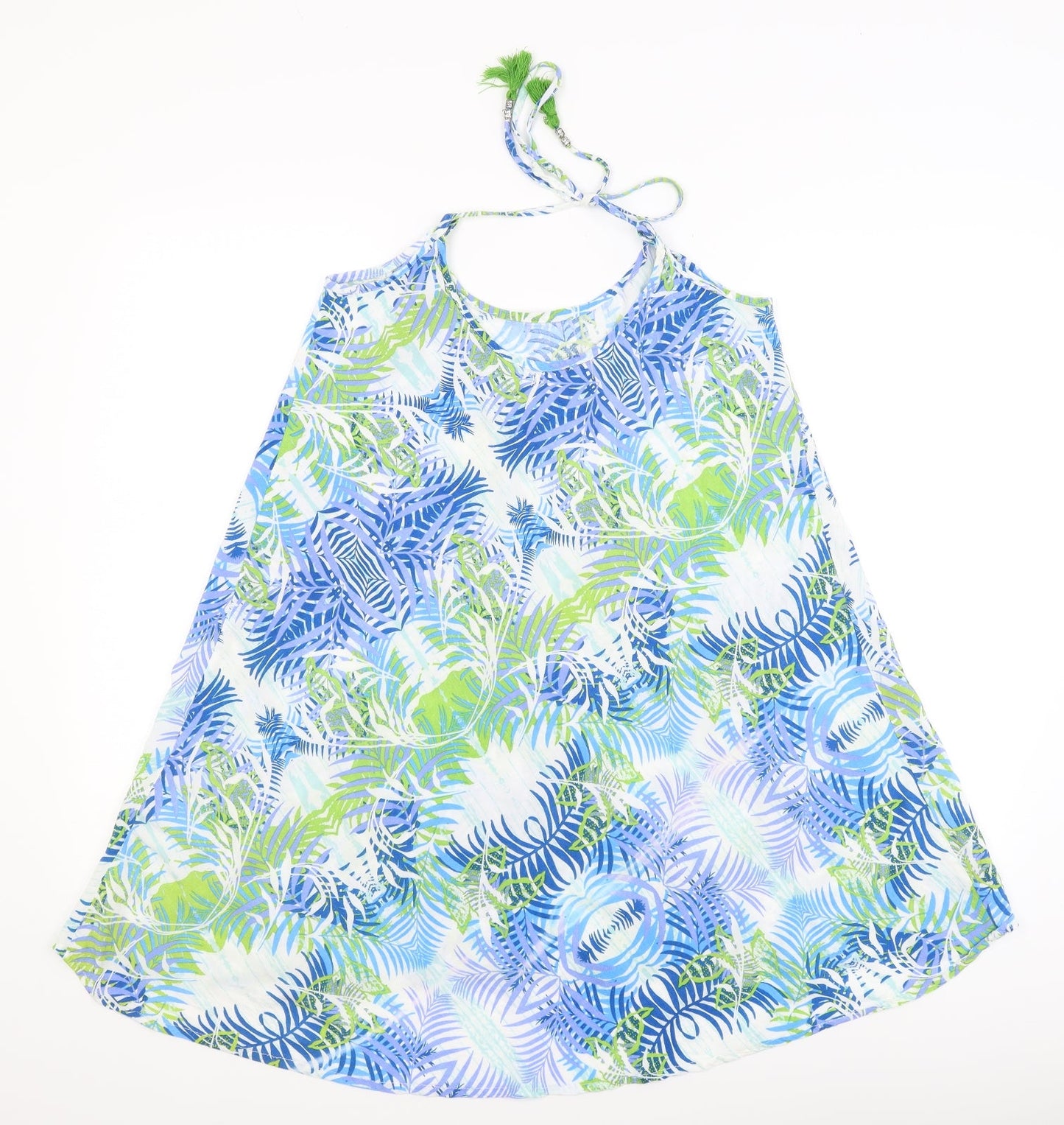 Cardamom Womens Blue Floral  Camisole T-Shirt Size M